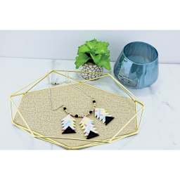 Sculpey Tools Mosaic Cutters - Finished necklace made with Triangle mosaics