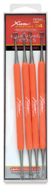 Xiem Studio Carving Tools - Front of package of Set of 4 Carving Tools
