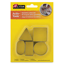 Activa Activ-Tools Clay Cutter Sets - Front of Blister package of Geometric Set
