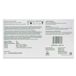 Glove Pack - Small, Latex, Powdered, Pkg of 100 - back of box