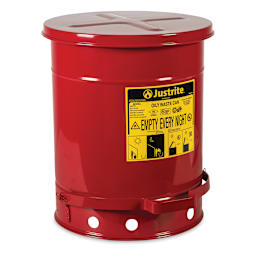 Justrite Oily Materials Waste Can - 10 Gallon