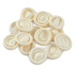 Latex Finger Cots - Pile of Medium size Finger cots shown