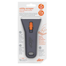 Slice Manual Utility Scraper - Front view of blister package showing scraper
