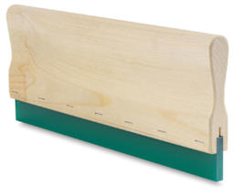 Blick 70-75 Durometer Squeegee - 14 inch Squeegee at angle
