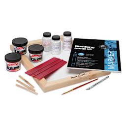 Speedball Introductory Screen Printing Kit contents