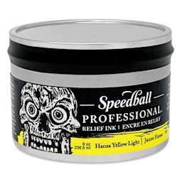 Speedball Professional Relief Ink - Hansa Yellow Light, 8 oz