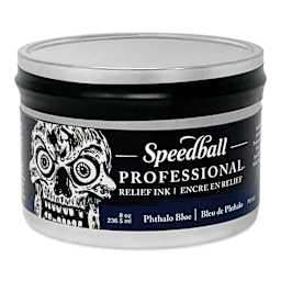 Speedball Professional Relief Ink - Phthalo Blue, 8 oz