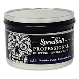 Speedball Professional Relief Ink - Dioxazine Violet, 8 oz