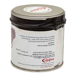 Cranfield Traditional Etching Ink Extender - Transparent, 250 g (back of jar)