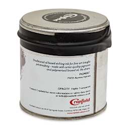 Cranfield Traditional Etching Ink Extender - Lake White, 250 g (back of jar)