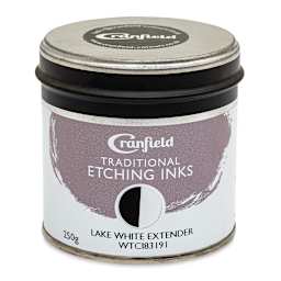 Cranfield Traditional Etching Ink Extender - Front of 250 g can of Lake White