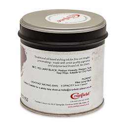 Cranfield Traditional Etching Ink - Lamp Black, 250 g - back