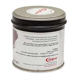 Cranfield Traditional Etching Ink - Mid Black, 250 g - back