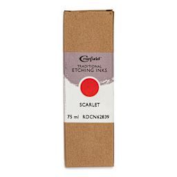 Cranfield Traditional Etching Ink - Scarlet, 75 ml - front of packaging
