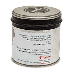 Cranfield Traditional Etching Ink - Vermilion, 250 g - back