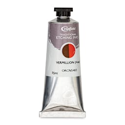 Cranfield Traditional Etching Ink - Vermilion, 75 ml - front