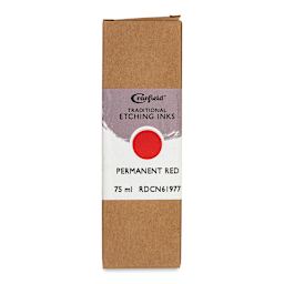 Cranfield Traditional Etching Ink - Permanent Red, 75 ml - front of packaging
