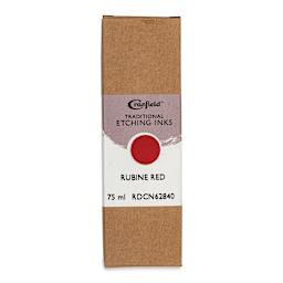 Cranfield Traditional Etching Ink - Rubine Red, 75 ml - front of packaging