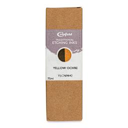Cranfield Traditional Etching Ink - Yellow Ochre, 75 ml - front of packaging