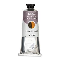 Cranfield Traditional Etching Ink - Yellow Ochre, 75 ml - front