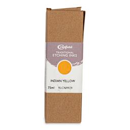 Cranfield Traditional Etching Ink - Indian Yellow, 75 ml - front of packaging
