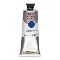 Cranfield Traditional Etching Ink - Orient Blue, 75 ml - front