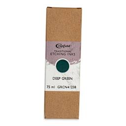 Cranfield Traditional Etching Ink - Deep Green, 75 ml - front of packaging