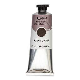 Cranfield Traditional Etching Ink - Burnt Umber, 75 ml - front