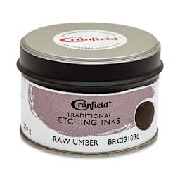 Cranfield Traditional Etching Ink - Raw Umber, 250 g - front