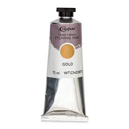 Cranfield Traditional Etching Ink - Gold, 75 ml - front