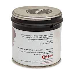 Cranfield Traditional Etching Ink - Silver, 250 g - back