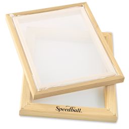 Speedball Screen Printing Frame - Top view of 2 8" x 10" Wood frames showing both sides