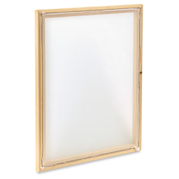 Speedball Screen Printing Frame - Profiled view of Wood frame showing Splined Mesh