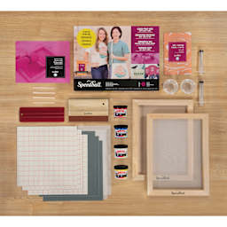 Speedball Deluxe Craft Vinyl Screen Printing Kit contents