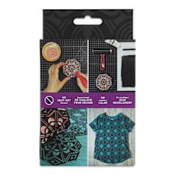 Speedball Fabric Block Printing Starter Kit (Back of package)