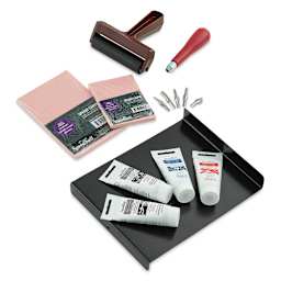 Speedball Fabric Block Printing Deluxe Kit (Kit contents)