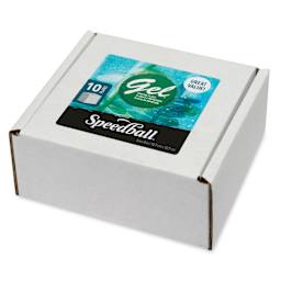 Speedball Gel Printing Plate - 5" x 5", Pkg of 10 angled view