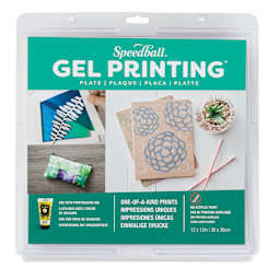 Speedball Gel Printing Plate - 12" x 12", Single Plate front of packaging