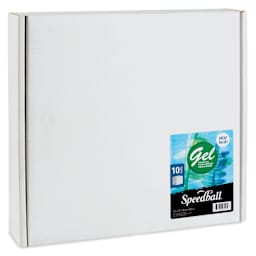 Speedball Gel Printing Plate - 12" x 12", Pkg of 10 front of packaging