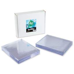 Speedball Gel Printing Plate - 8" x 10", Pkg of 10 contents and packaging