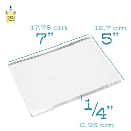 Gel Press Printing Plate - Rectangle, 5" x 7" dimensions