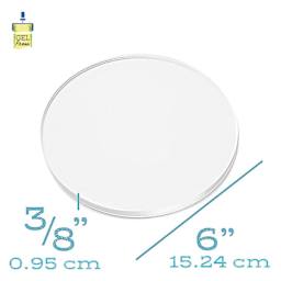 Gel Press Printing Plate - Circle, 6" Diameter dimensions