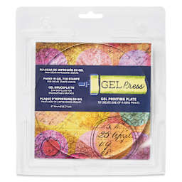 Gel Press Printing Plate - Circle, 6" Diameter front of packaging