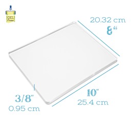 Gel Press Printing Plate - Rectangle, 8" x 10" dimensions