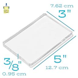 Gel Press Printing Plate - Rectangle, 3" x 5" dimensions