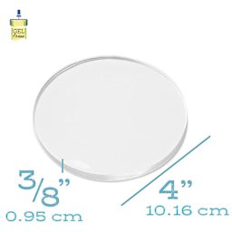 Gel Press Printing Plate - Circle, 4" Diameter dimensions