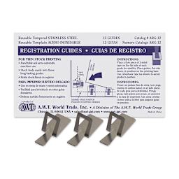 AWT Stainless Steel Registration Guides - Pkg of 12