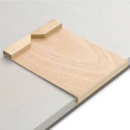 Martin Universal Design Carving Block Holder - Shown with lip fitted on edge of table