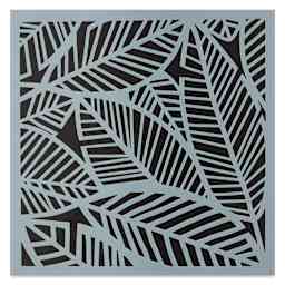 The Crafter's Workshop Stencil - Banana Leaves, 6" x 6"