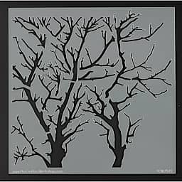 The Crafter's Workshop Stencils - Top view of Reversed Branches Stencil